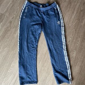 Adidas blue straight leg sweatpants sz XL